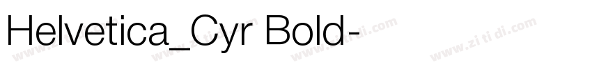 Helvetica_Cyr Bold字体转换